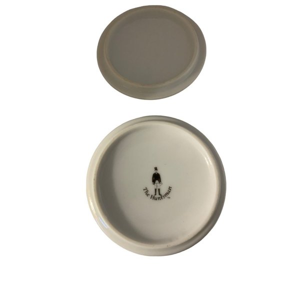 The Huntsman Round 3” Lidded Trinket Jewelry Box with Hunting Scene Lot of 4 - Picture 4 of 5